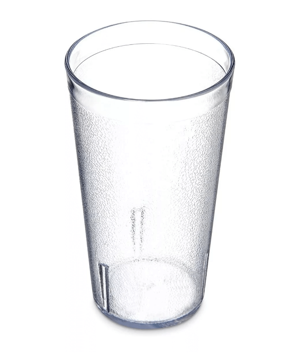 Vaso para Agua de 250 ml de Policarbonato Texturizado tipo Plástico Cristal