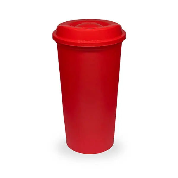 Vaso para Café Té de 425 ml de Plástico con Tapa Varios Colores Cubasa 0808