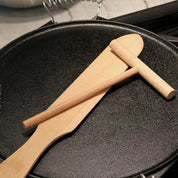 Juego de Espátula y Esparcidor de Masa de Madera para Crepera 38 cm Metaltex