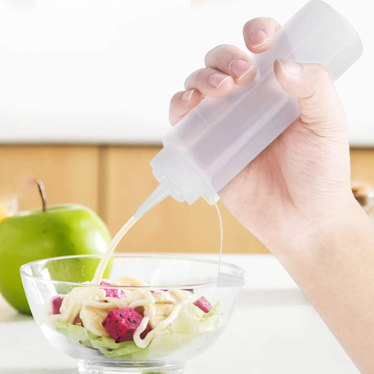 Botella Dispensador Mamila Multiusos de Plástico de 700 ml Blanca Metaltex