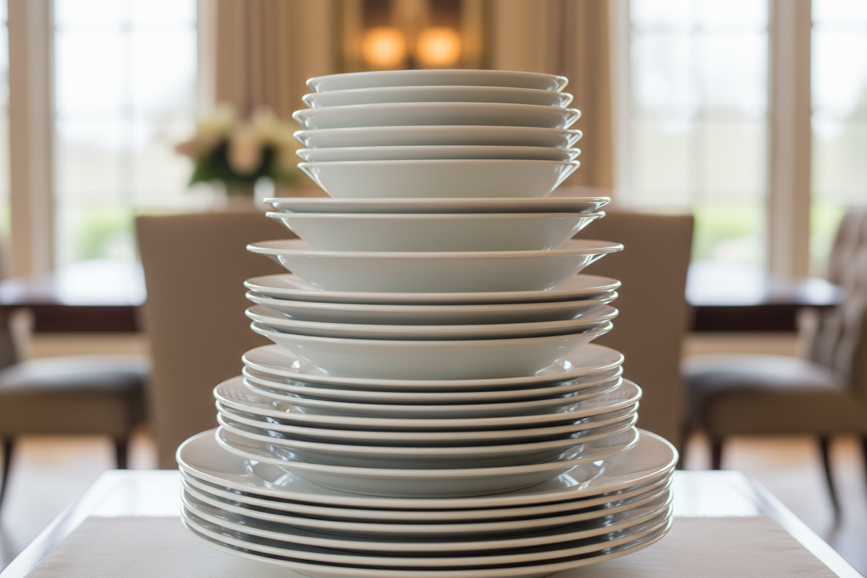 dame otra propuesta y enfocate a que la imagen principal debera ser los platos apilados 