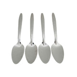 Juego de 4 Cucharas Lisas Cafeteras de Acero Inoxidable Laurel Anforama