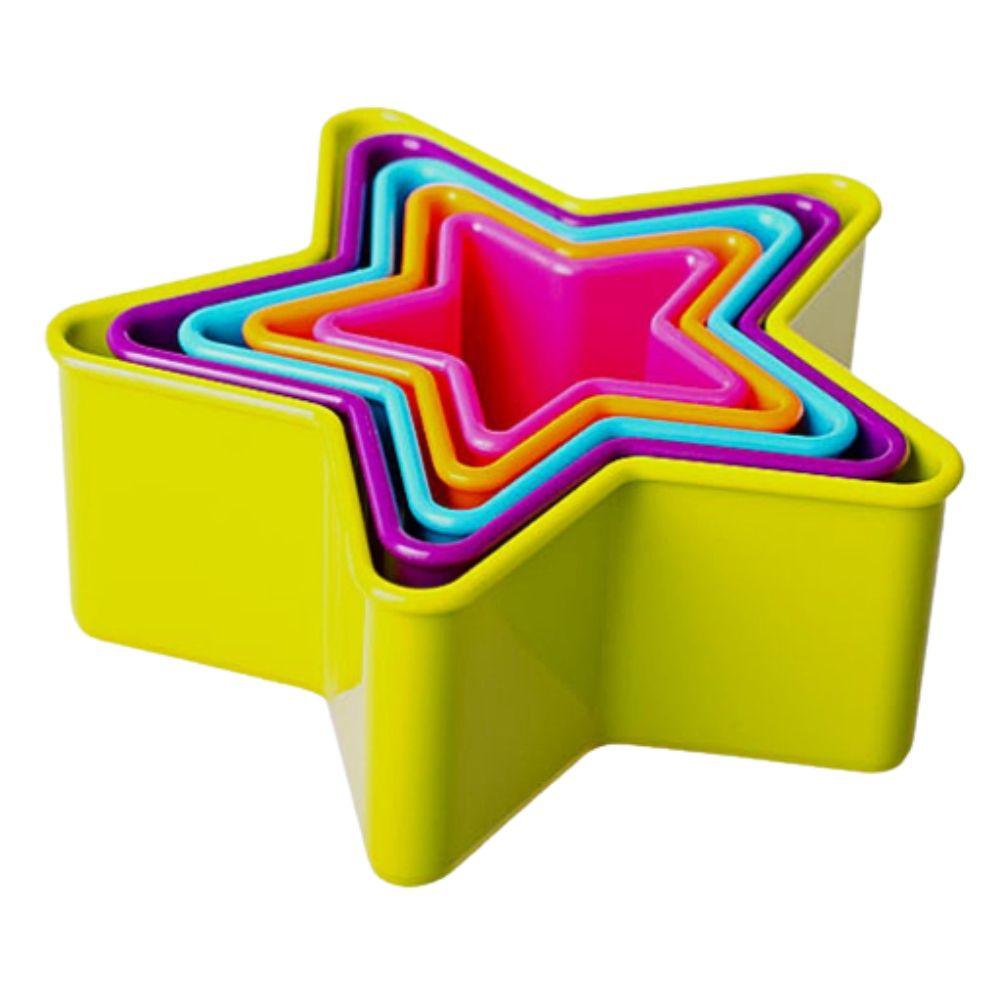 Juego de 5 cortadores para galletas, figura Estrella. Belle Cuisine - ANFORAMA (Todo para mi Cocina)