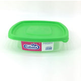 Recipiente Cuadrado 725 ml de Plástico con Tapa de Varios Colores 0510 Cubasa