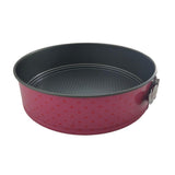 Molde Redondo Desmontable con Antiadherente para Pastel Rosa 24 cm TKR38 Tab and Kit