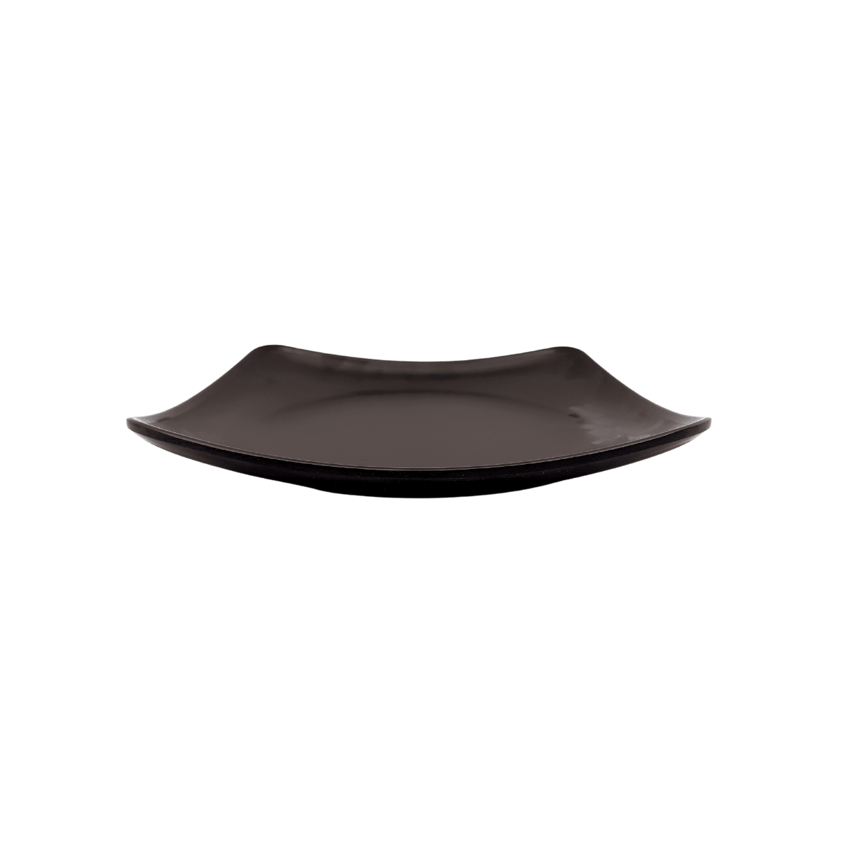 Plato Cuadrado Negro Trinche, hecho de Melamina gruesa de 23.5 cm. Anforama - ANFORAMA (Todo para mi Cocina)