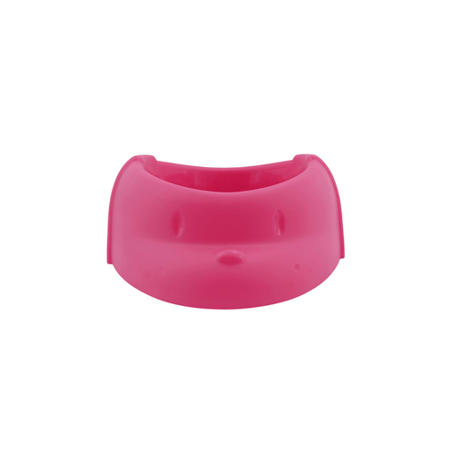 Comedero Plato Grande de Plástico para Perro color Rosa 650 ml San Remo