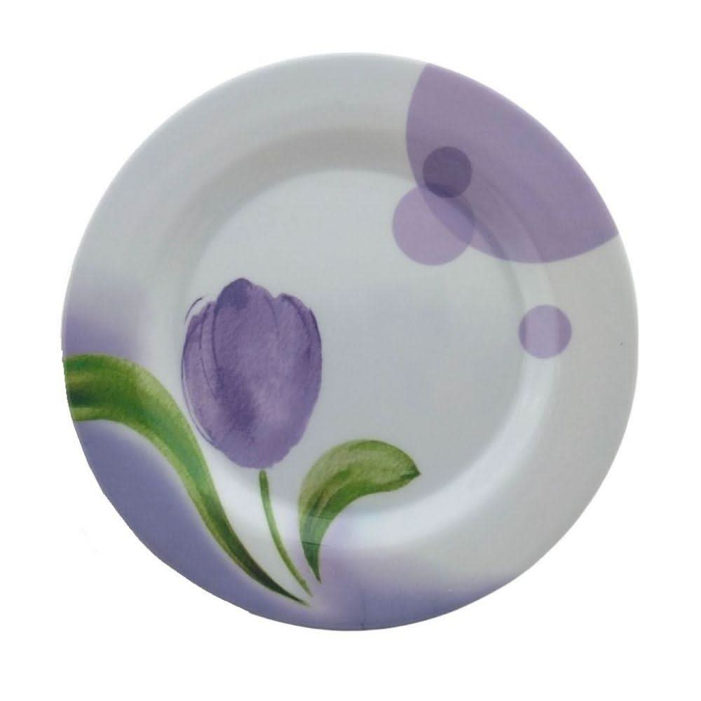 Plato mediano 20.6 cm para ensalada o arroz. Modelo Tulipan hecho en Melamina. Tab and Kit - ANFORAMA (Todo para mi Cocina)