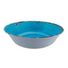 Plato pequeno para sopa 350 ml hecho de Melamina en color azul y bordes café de Tab and Kit - ANFORAMA (Todo para mi Cocina)