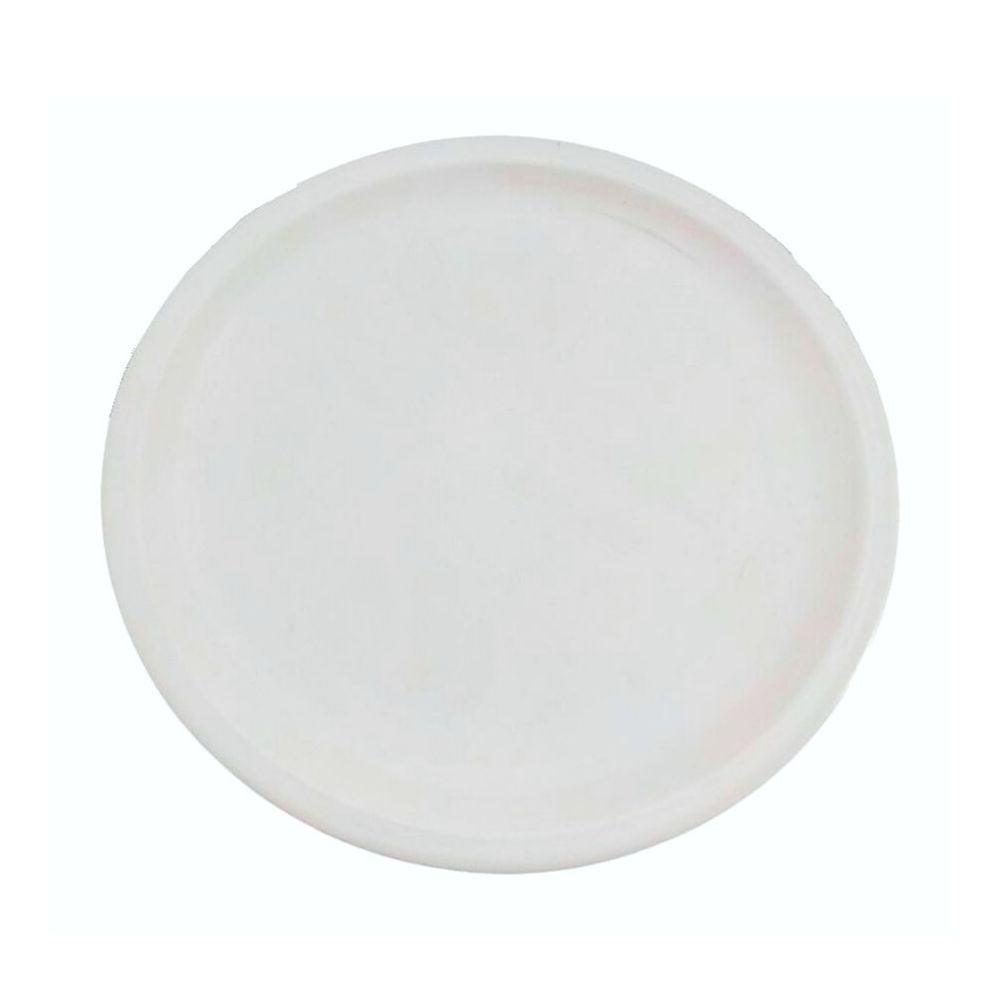 Plato mediano redondo Trinche de 22.5 cm de Melamina Blanca tipo plastico - ANFORAMA (Todo para mi Cocina)