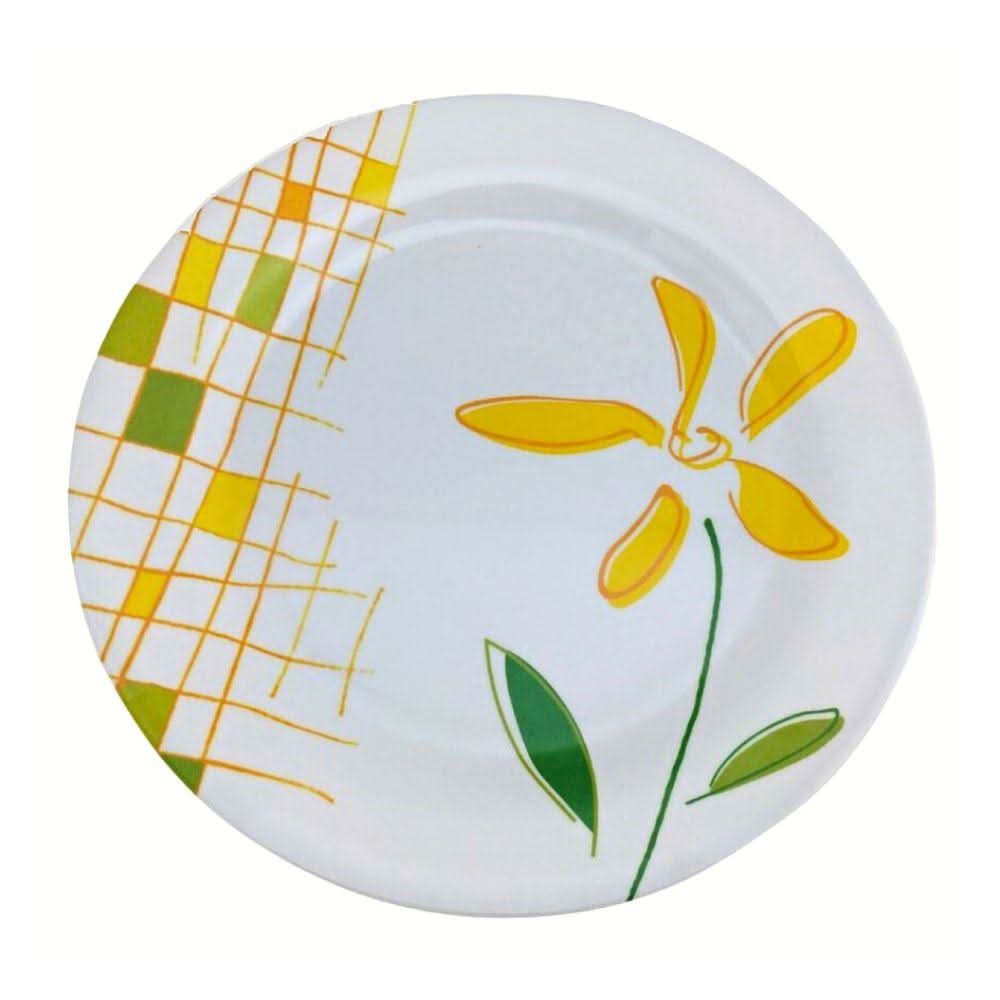 Plato trinche 25 cm grande de Melamina, redondo, Modelo Lilly, Tab and Kit - ANFORAMA (Todo para mi Cocina)