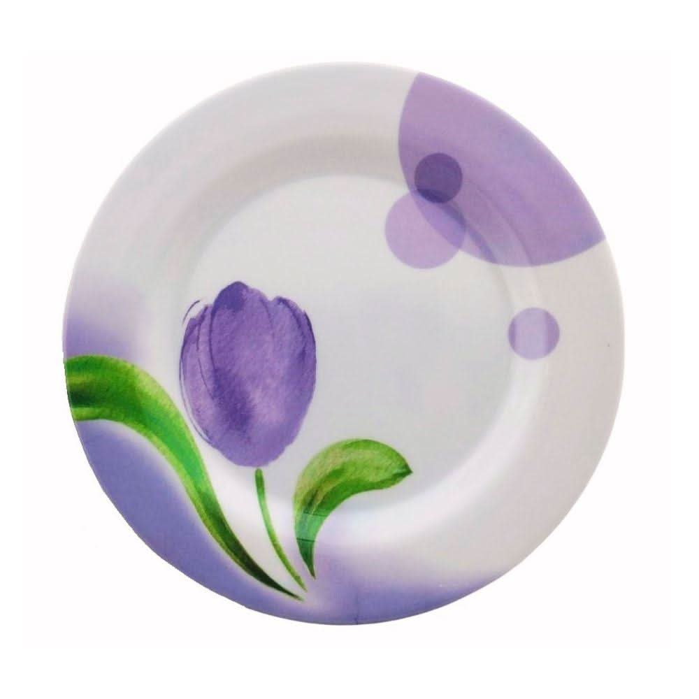 Plato trinche mediano 23 cm, modelo Tulipan, hecho de Melamina tipo plastico. Tab and Kit - ANFORAMA (Todo para mi Cocina)