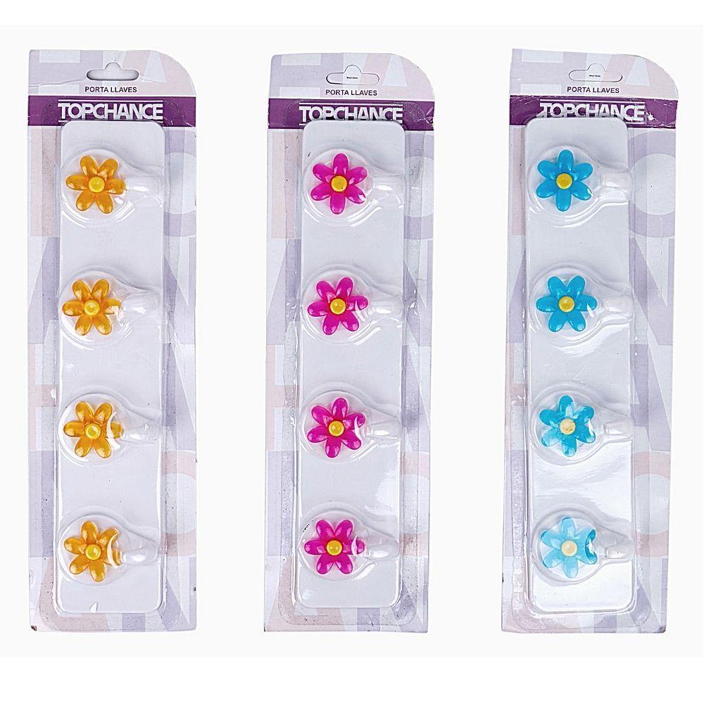 Portallaves de pared de plastico flores - ANFORAMA (Todo para mi Cocina)