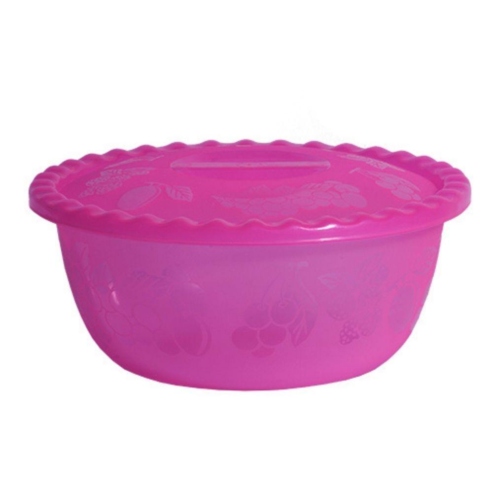 Recipiente frutero de plastico 500 ml aprox. con tapa - ANFORAMA (Todo para mi Cocina)