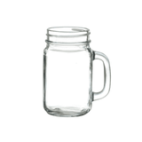 Tarro de 480 ml Clásico de Vidrio Resistente tipo Mason con Asa Anforama