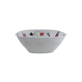 Tazón Cuadrado Grande de 1 Litro de Melamina tipo Plástico Chrysan TKM012 Tab and Kit