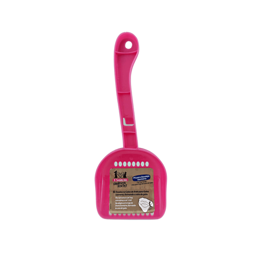 Pala Recogedora Chica de Heces de Mascota de Plástico 7 cm Rosa San Remo